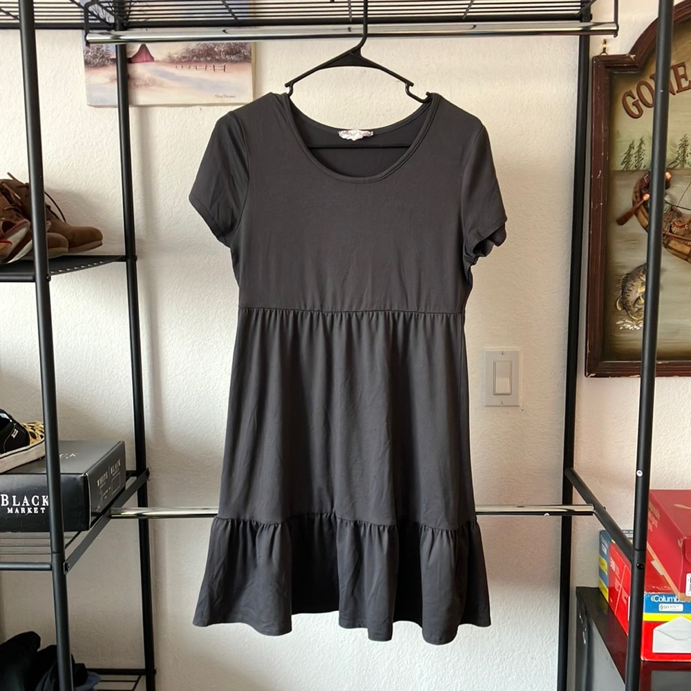 Everyday Gray Mini Dress